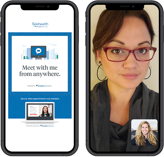 With Telehealth we can meet from anywhere.